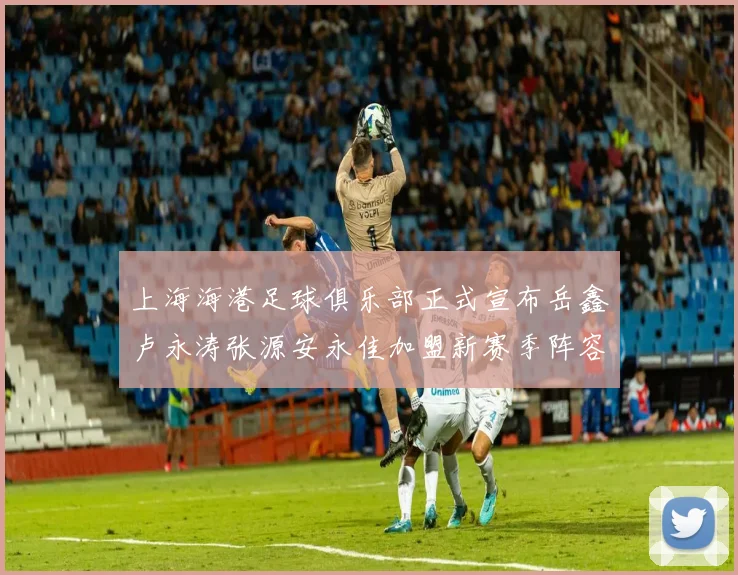 上海海港足球俱乐部正式宣布岳鑫卢永涛张源安永佳加盟新赛季阵容更新